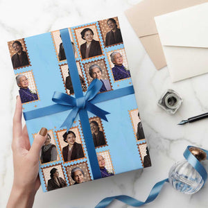 Rosa Parks Wrapping Paper Roll African American Civil Rights Legacy TS12 Light Blue Print Your Wear