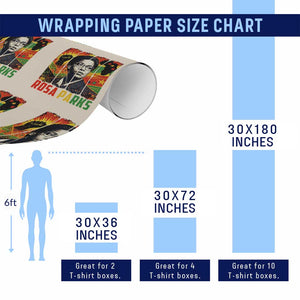 Rosa Parks Wrapping Paper Roll Strong Black Women Pride TS12 Print Your Wear