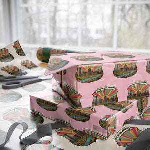 Route Highway 66 Tulsa Oklahoma Wrapping Paper Roll Mother Road Travel Gift