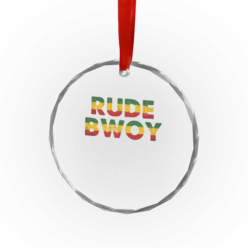 Rude Boy Crystal Glass Ornament Jamaican Rasta Reggae Roots Gifts Jamaica TS10 Print Your Wear