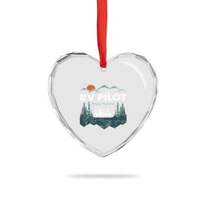 RV Pilot Camping Heart Crystal Glass Ornament Retro Motorhome Travel Vacation Gift TS10 Print Your Wear