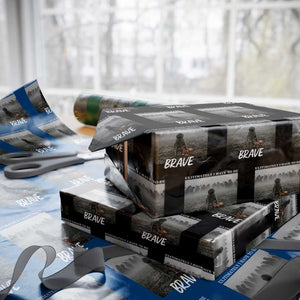 Sad Punch Monkey Wrapping Paper Roll Ultimately I Have To Be Brave TS14 Black Print Your Wear