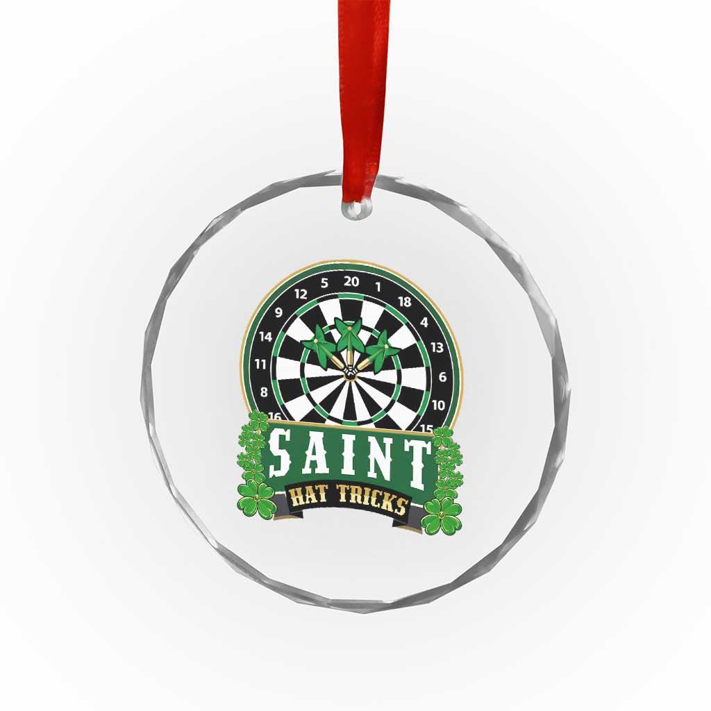Saint Hat Tricks Crystal Glass Ornament St Patricks Day Dart Thrower Gift TS12 Print Your Wear