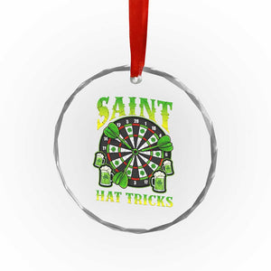 Saint Hat Tricks St Patricks Day Crystal Glass Ornament Darts Player Gift TS12 Print Your Wear
