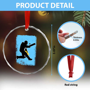 Saint Lucia Cricket Crystal Glass Ornament Retro Vintage Sport Saint Lucian Flag West Indies Cricket Fan TS10 Print Your Wear