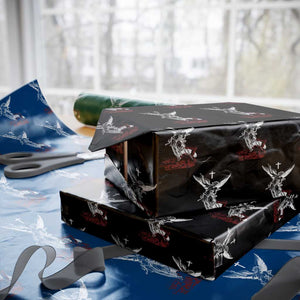 Saint Michael The Archangel Defeating Satan Wrapping Paper Roll TS10 Black Print Your Wear