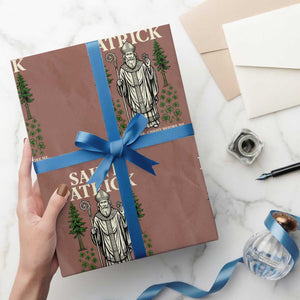 Saint Patrick Breastplate Prayer Wrapping Paper Roll Irish Christian Gift TS12 Mocha Print Your Wear