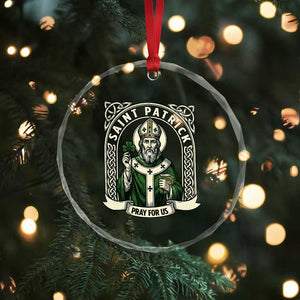 Saint Patrick Pray For Us Crystal Glass Ornament St Patricks Day Religious Gift TS12 Print Your Wear