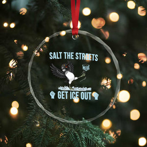 Salt The Streets Get Ice Out Crystal Glass Ornament Resist Minneapolis Political TS12 Print Your Wear