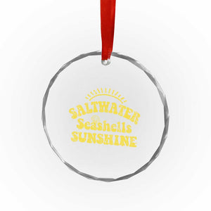 Saltwater Seashells Sunshine Crystal Glass Ornament Beach Summer Vacation Vintage 70's Retro TS10 Print Your Wear