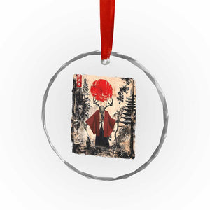 Samurai Wendigo Crystal Glass Ornament Japanese Vintage Graphic Ukiyo-e Art Funny Dark Fantasy TS10 Print Your Wear