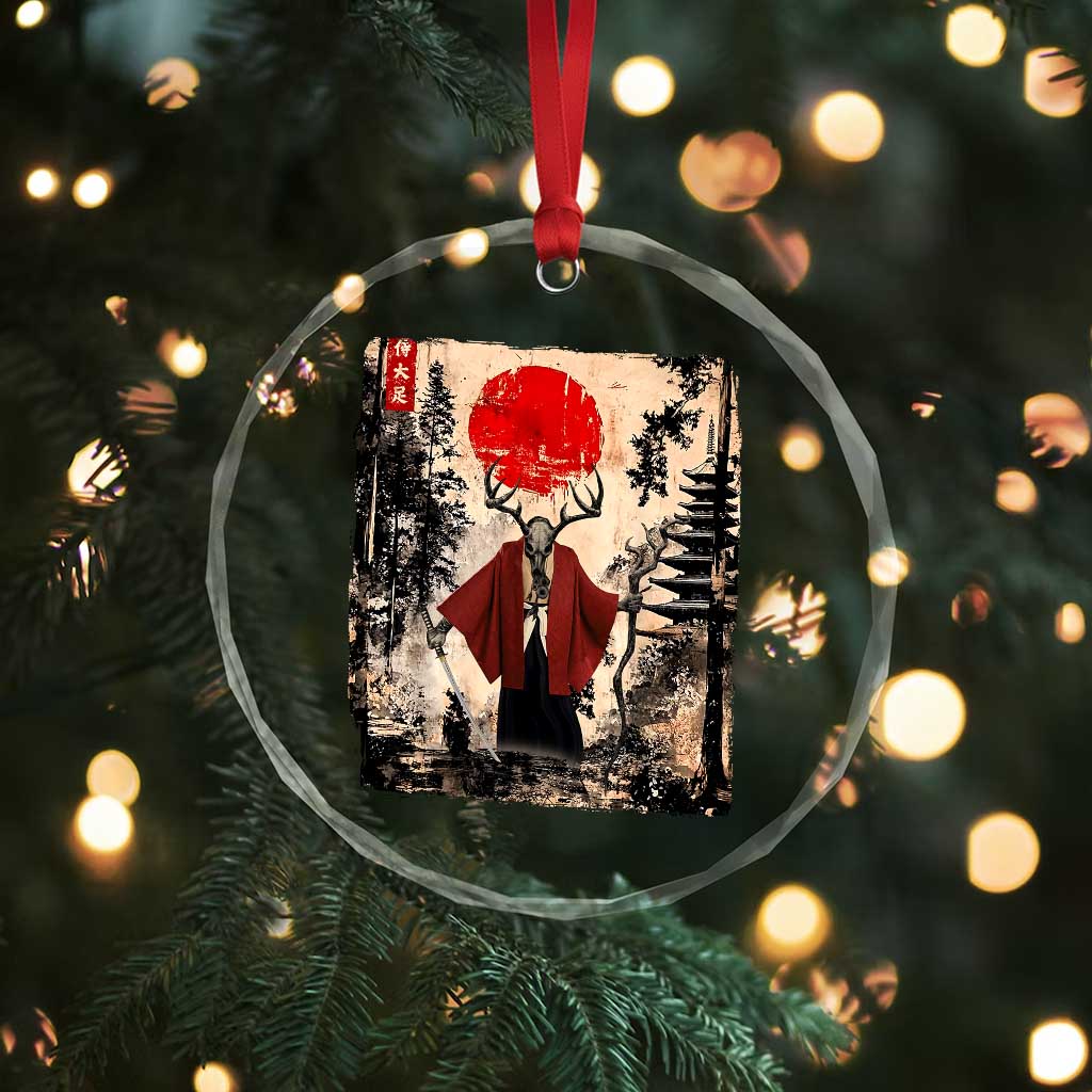 Samurai Wendigo Crystal Glass Ornament Japanese Vintage Graphic Ukiyo-e Art Funny Dark Fantasy TS10 Print Your Wear