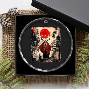 Samurai Wendigo Crystal Glass Ornament Japanese Vintage Graphic Ukiyo-e Art Funny Dark Fantasy TS10 Print Your Wear