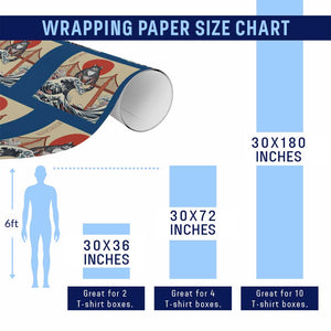 San Francisco Cat Wrapping Paper Roll Vintage Japanese Anime Kawaii Cat Sunset TS14 Print Your Wear