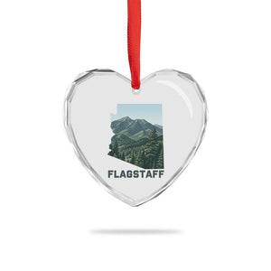 San Francisco Peaks Flagstaff Arizona Heart Crystal Glass Ornament Vintage Mountain Landscape Gift TS12 Print Your Wear