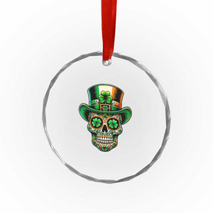 San Patties Irish Sugar Skull Crystal Glass Ornament St Patricks Day Of The Dead TS02 Print Your Wear