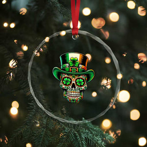 San Patties Irish Sugar Skull Crystal Glass Ornament St Patricks Day Of The Dead TS02 Print Your Wear