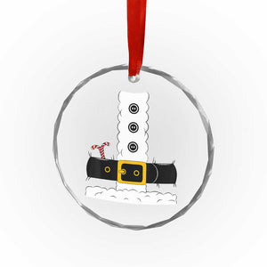 Santa Claus Suit Costume Crystal Glass Ornament Retro Festive Christmas Vibe - Print Your Wear