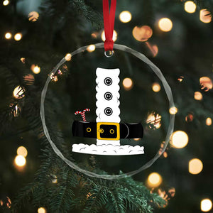 Santa Claus Suit Costume Crystal Glass Ornament Retro Festive Christmas Vibe TS02 Print Your Wear