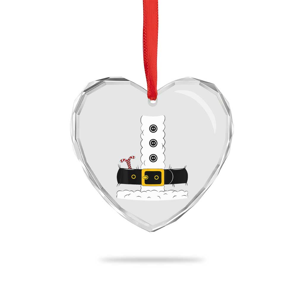 Santa Claus Suit Costume Heart Crystal Glass Ornament Retro Festive Christmas Vibe TS02 Print Your Wear