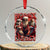 Santa Crystal Glass Ornament Big Nick Energy Bootleg Rap Tee TS10 Transparent Glass 3'' Circle Print Your Wear