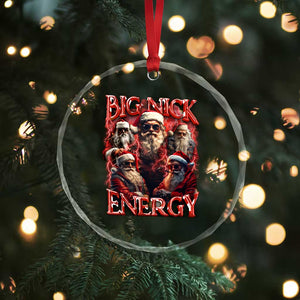 Santa Crystal Glass Ornament Big Nick Energy Bootleg Rap Tee TS10 Print Your Wear