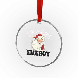 Santa Crystal Glass Ornament Big Nick Energy Vintage Holiday TS10 Print Your Wear