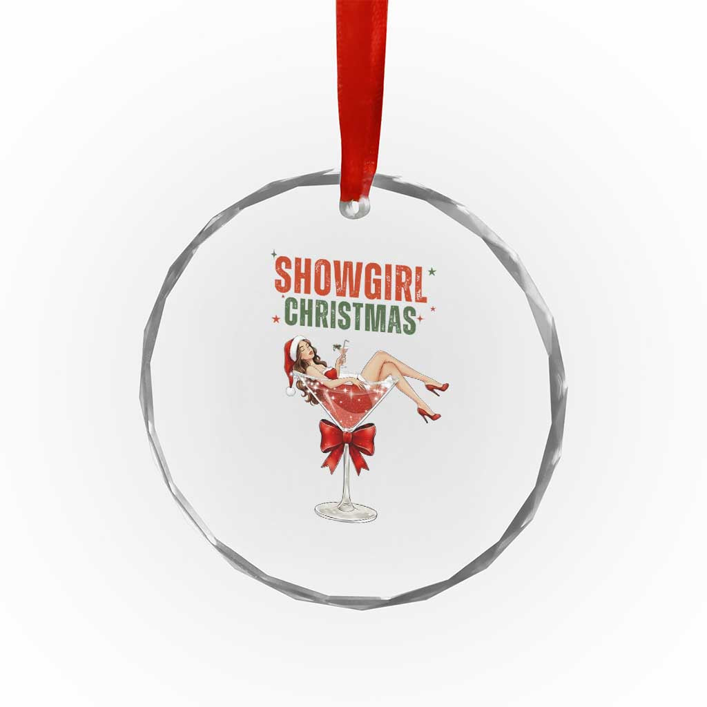 Santa Girls Christmas Crystal Glass Ornament TS14 Print Your Wear