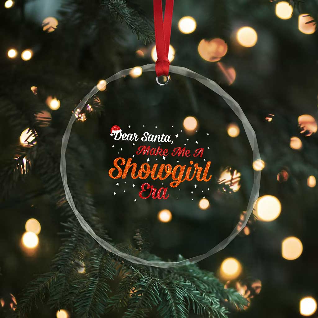 Santa Girls Christmas Crystal Glass Ornament Funny Trendy Quote TS14 Print Your Wear
