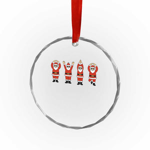 Santa O-H-I-O State Crystal Glass Ornament Funny Santa Christmas Ohio Midwestern Party Team TS10 Print Your Wear