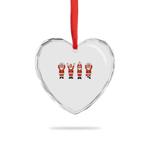 Santa O-H-I-O State Heart Crystal Glass Ornament Funny Santa Christmas Ohio Midwestern Party Team TS10 Print Your Wear