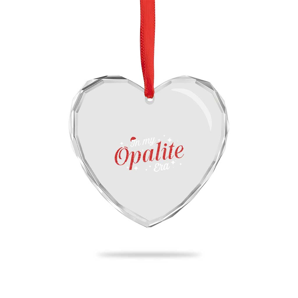 Santa Opalite Christmas Heart Crystal Glass Ornament TS14 Print Your Wear