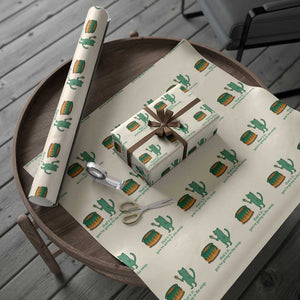 Sarcastic Cat Meme Wrapping Paper Roll Weirdcore Dark Humor TS10 Beige Print Your Wear