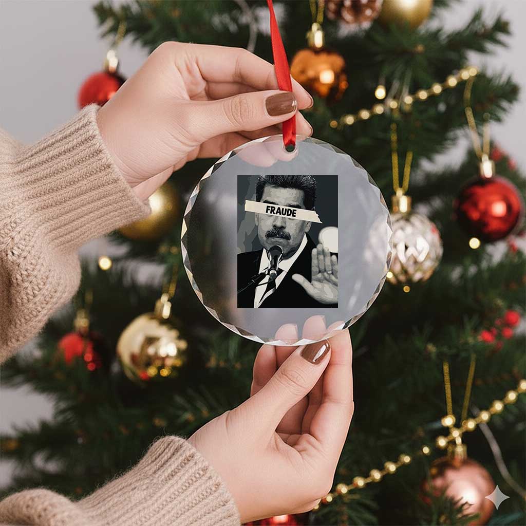 Sarcastic Maduro Fraude Crystal Glass Ornament Corruption Venezuela Political Satire TS02 Print Your Wear