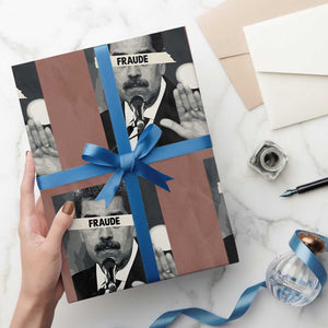 Sarcastic Maduro Fraude Wrapping Paper Roll Corruption Venezuela Political Satire TS02 Mocha Print Your Wear