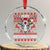 Satan Claus Merry Antichristmas Crystal Glass Ornament Pentagram Ugly Christmas Sweater Evil Pajama TS10 Transparent Glass 3'' Circle Print Your Wear
