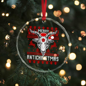 Satan Claus Merry Antichristmas Crystal Glass Ornament Pentagram Ugly Christmas Sweater Evil Pajama TS10 Print Your Wear
