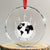 Save Our Planet Crystal Glass Ornament Wind Power Electricity Earth Day 2025 TS02 Transparent Glass 3'' Circle Print Your Wear