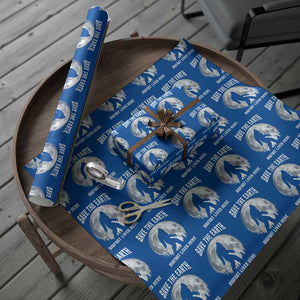 Save The Earth Bigfoot Lives Here Wrapping Paper Roll Earth Day Nature Lover TS12 Blue Print Your Wear