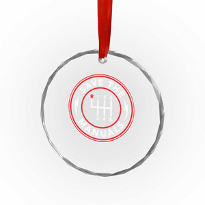Save The Manuals Gear Shift Car Lover Crystal Glass Ornament
