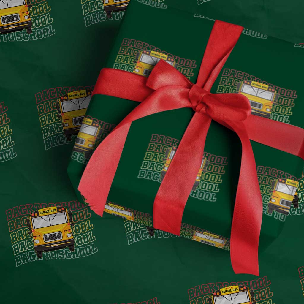 School Bus Driver Life Back to School Teacher Kids Wrapping Paper Roll