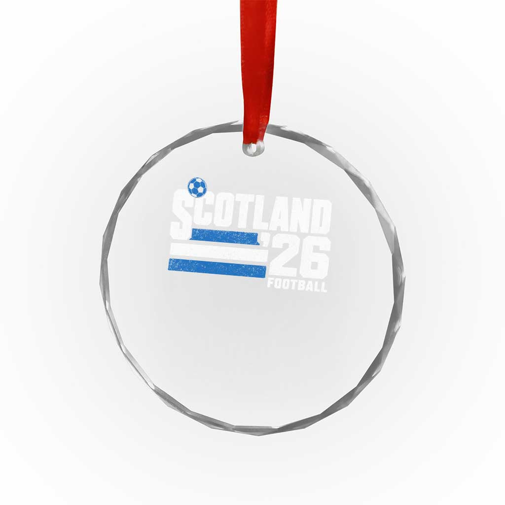 Scotland Football Fan Crystal Glass Ornament Scottish Soccer Supporter Scottish Flag 2026