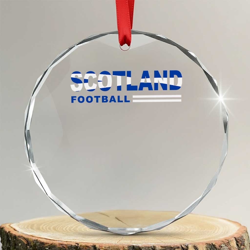Scotland Football Pride Crystal Glass Ornament Scottish Flag Soccer Fan National Team Fans TS10 Transparent Glass 3'' Circle Print Your Wear