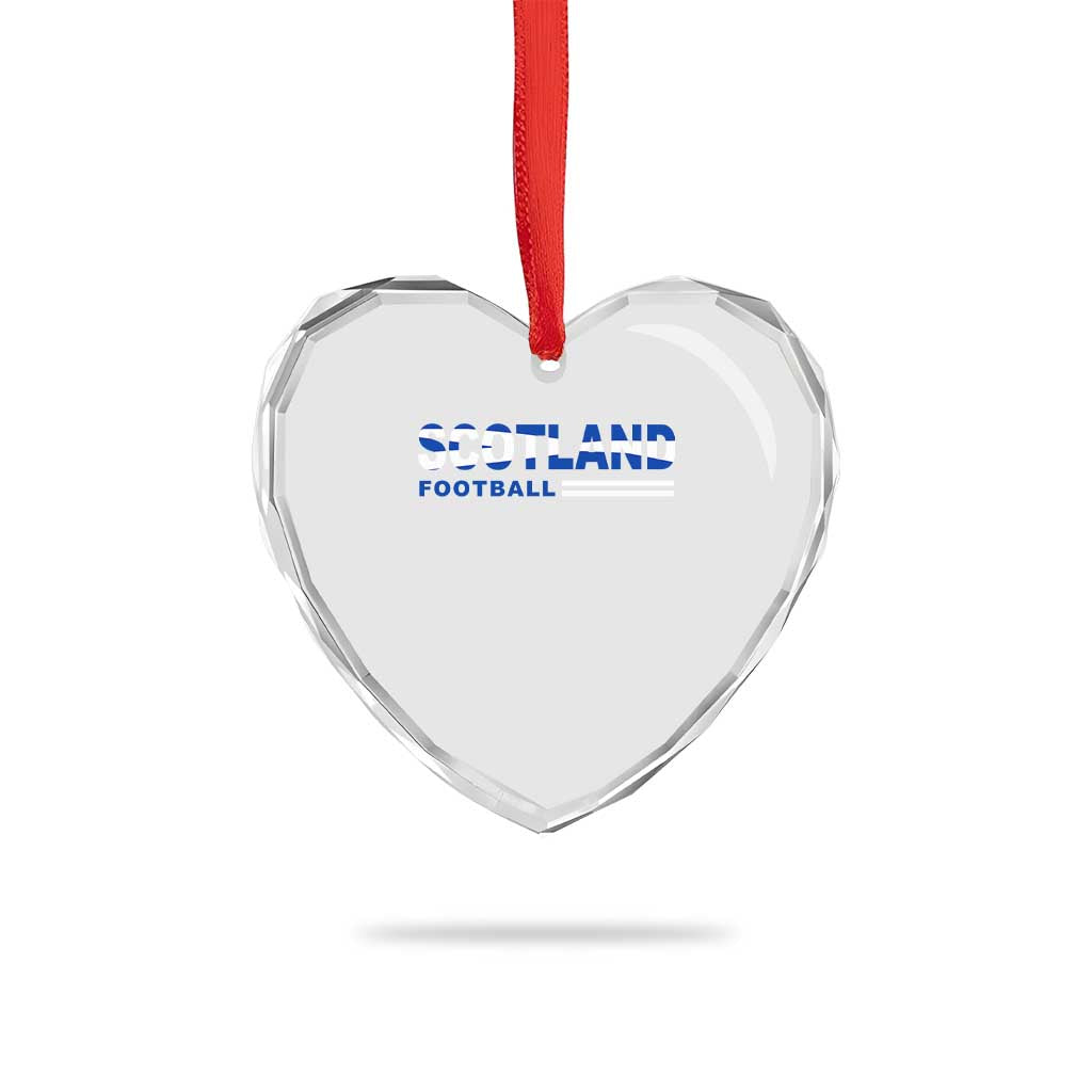 Scotland Football Pride Heart Crystal Glass Ornament Scottish Flag Soccer Fan National Team Fans
