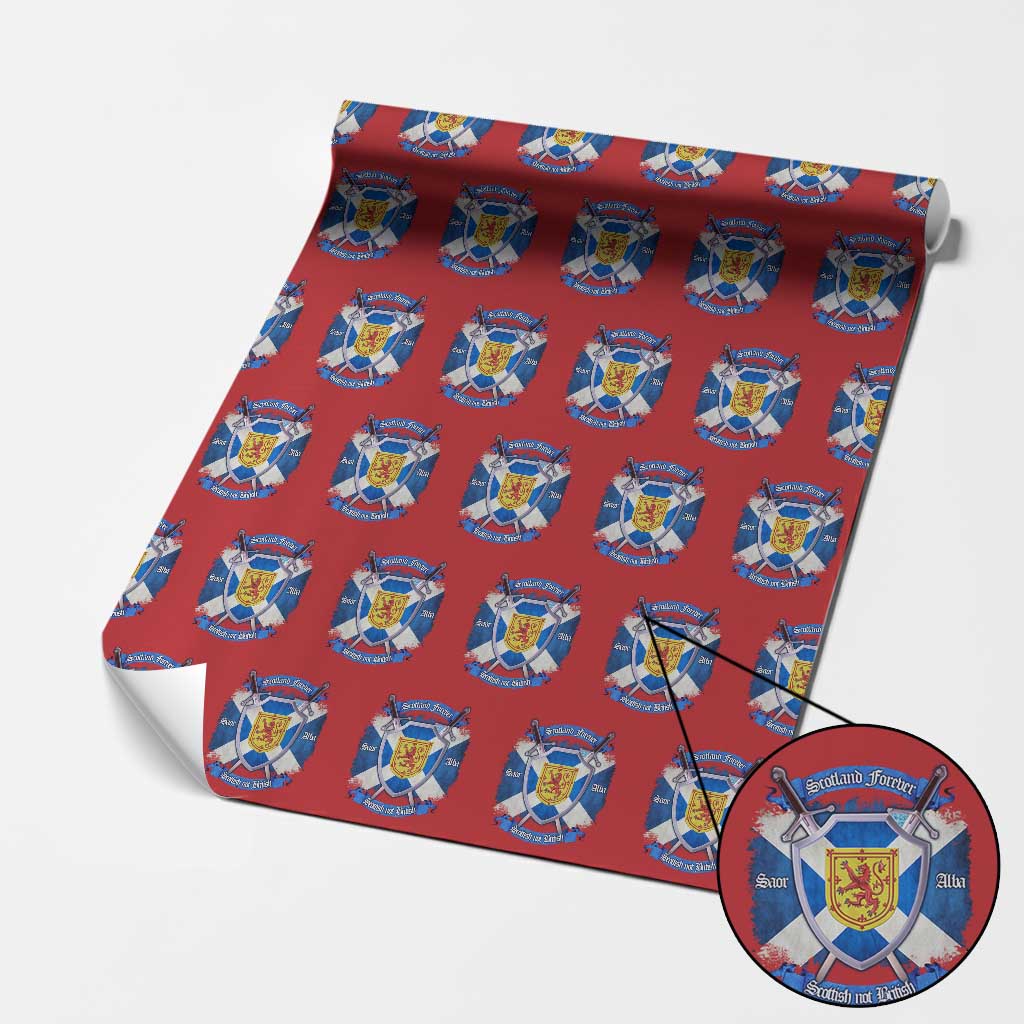 Scotland Forever Saor Alba Scottish Not British Wrapping Paper Roll Scottish Pride TS11 Red Print Your Wear