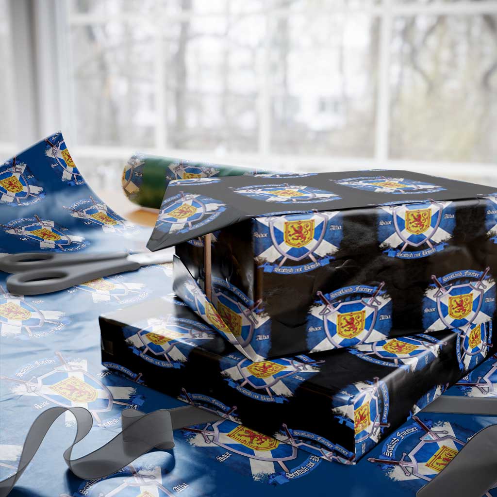 Scotland Forever Saor Alba Scottish Not British Wrapping Paper Roll Scottish Pride TS11 Black Print Your Wear