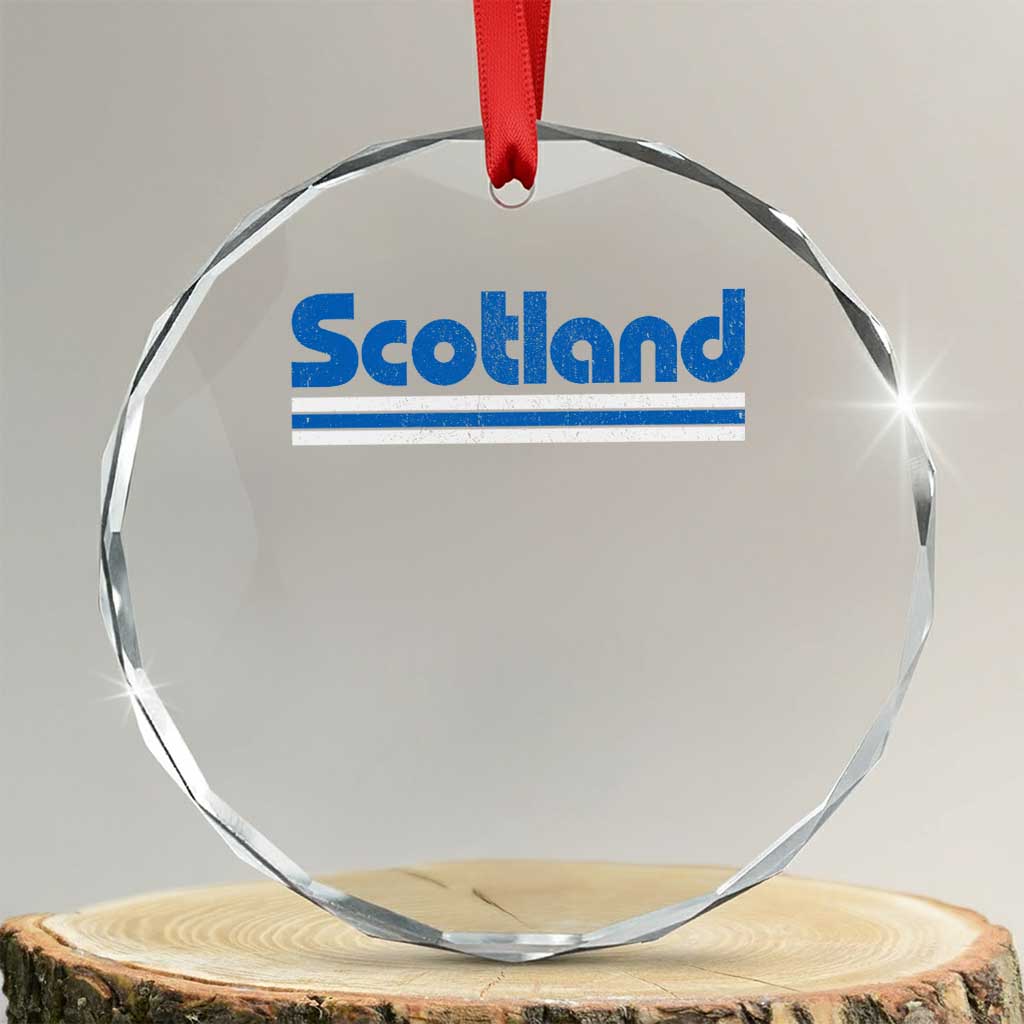 Scotland Scottish Flag Crystal Glass Ornament SCOT Fan Retro Vintage TS10 Transparent Glass 3'' Circle Print Your Wear