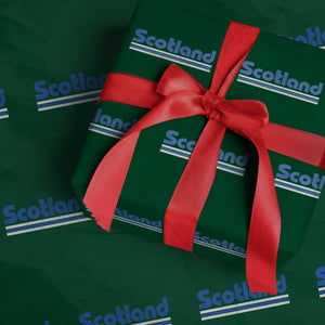 Scotland Scottish Flag Wrapping Paper Roll SCOT Fan Retro Vintage