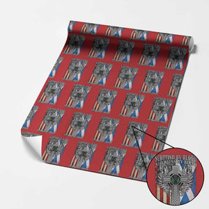 Scottish American Wrapping Paper Roll Scottish By Blood American By Birth Patriot By Choice TS11 Red Print Your Wear