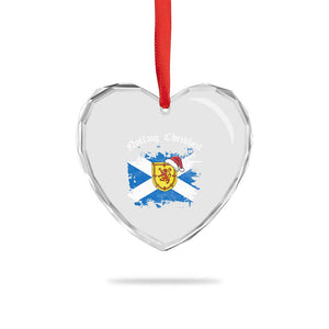 Scottish Christmas Heart Crystal Glass Ornament Nollaig Chridheil Gaelic Xmas Scotland Lion Rampant TS11 Print Your Wear